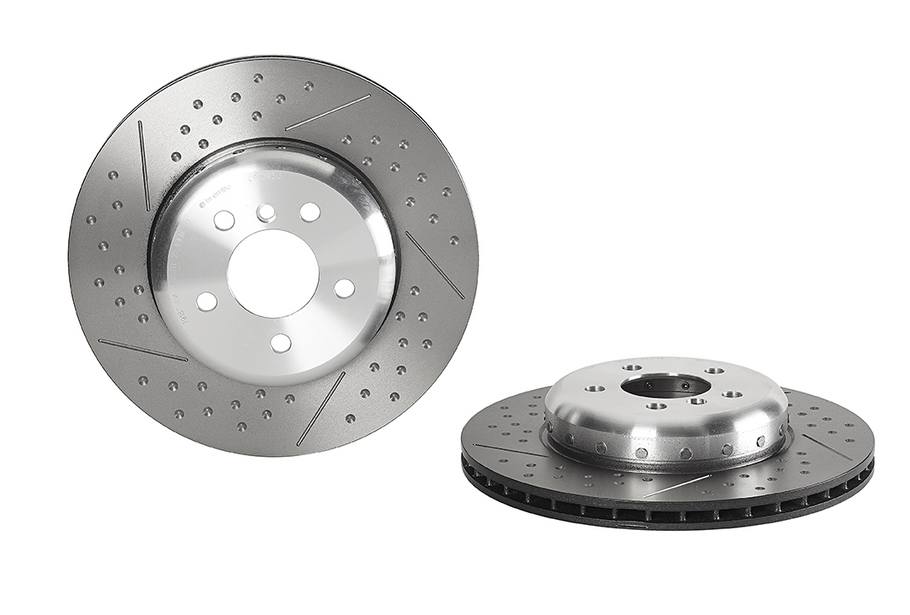 Brembo Brake Pads and Rotors Kit - Front and Rear (370mm/345mm) (Low-Met)